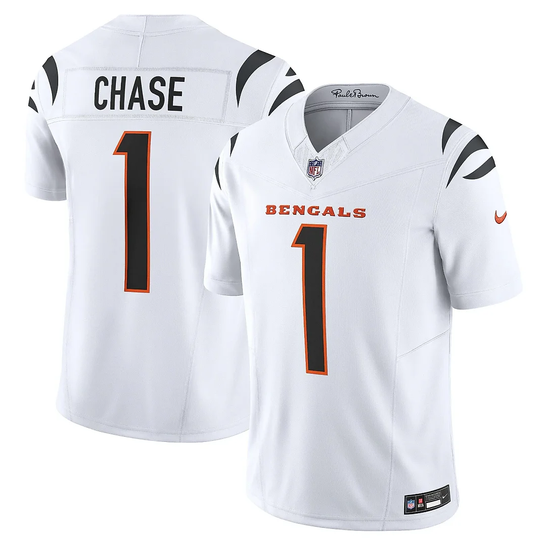 Zennovawear Men's Cincinnati Bengals Ja'Marr Chase White Vapor F.U.S.E. Limited Jersey