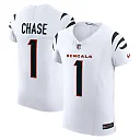 Zennovawear Men's Cincinnati Bengals Ja'Marr Chase White Vapor F.U.S.E. Elite Jersey