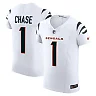 Zennovawear Men's Cincinnati Bengals Ja'Marr Chase White Vapor F.U.S.E. Elite Jersey