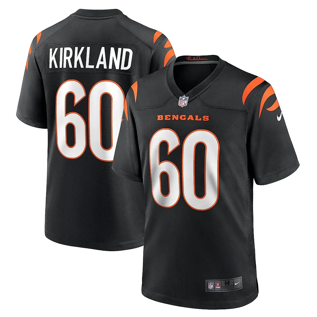 Zennovawear Men's Cincinnati Bengals Jaxson Kirkland Black Team Game Jersey