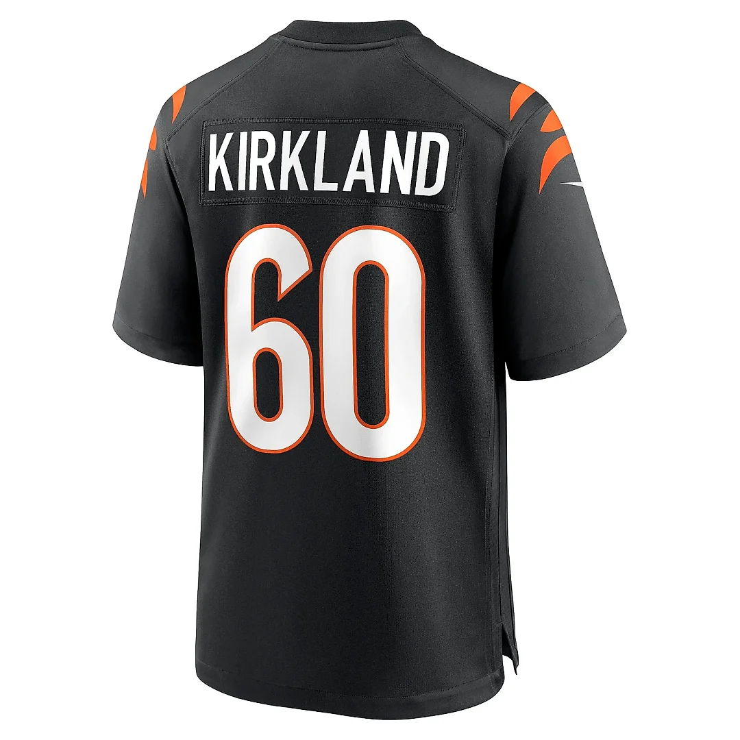 Zennovawear Men's Cincinnati Bengals Jaxson Kirkland Black Team Game Jersey