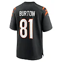 Zennovawear Men's Cincinnati Bengals Jermaine Burton Black Game Jersey