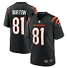 Zennovawear Men's Cincinnati Bengals Jermaine Burton Black Game Jersey