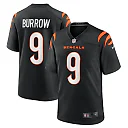 Zennovawear Men's Cincinnati Bengals Joe Burrow Black Player Game Jersey