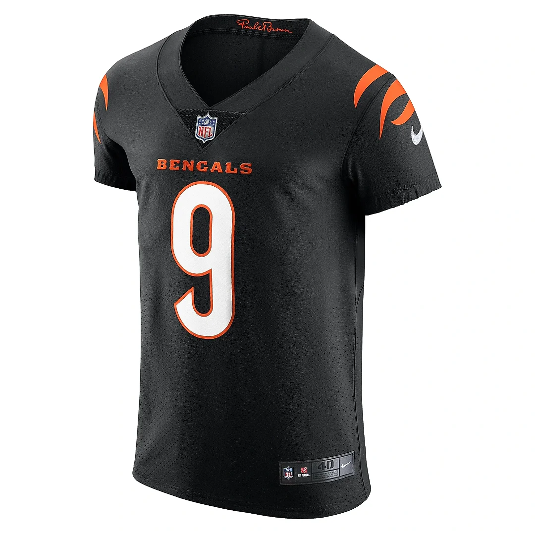Zennovawear Men's Cincinnati Bengals Joe Burrow Black Vapor Elite Jersey