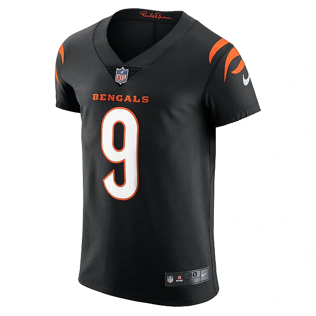Zennovawear Men's Cincinnati Bengals Joe Burrow Black Vapor Elite Jersey