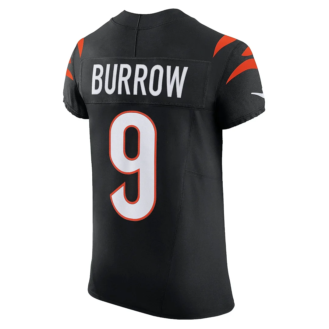 Zennovawear Men's Cincinnati Bengals Joe Burrow Black Vapor F.U.S.E. Elite Jersey