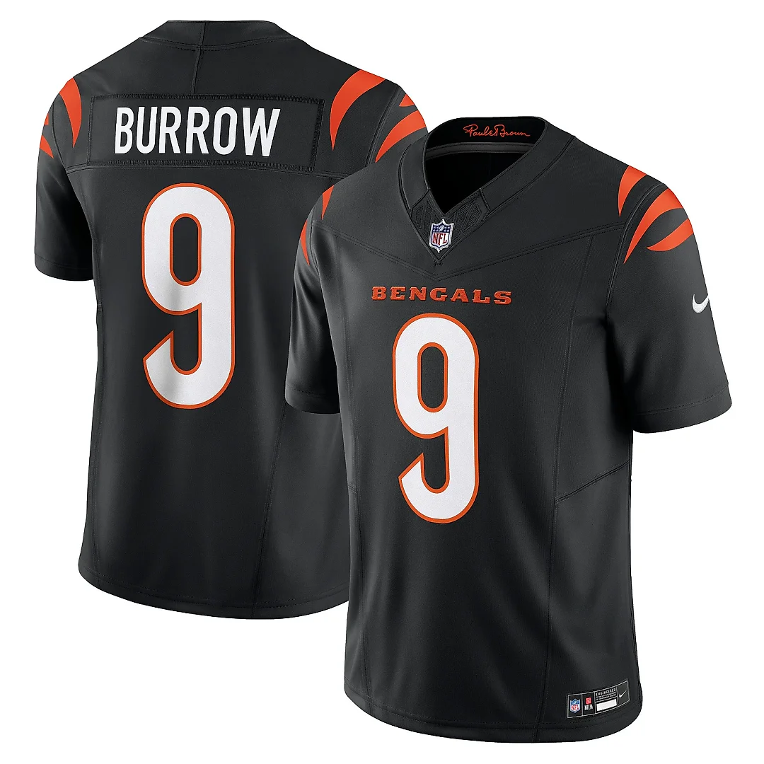 Zennovawear Men's Cincinnati Bengals Joe Burrow Black Vapor F.U.S.E. Limited Jersey