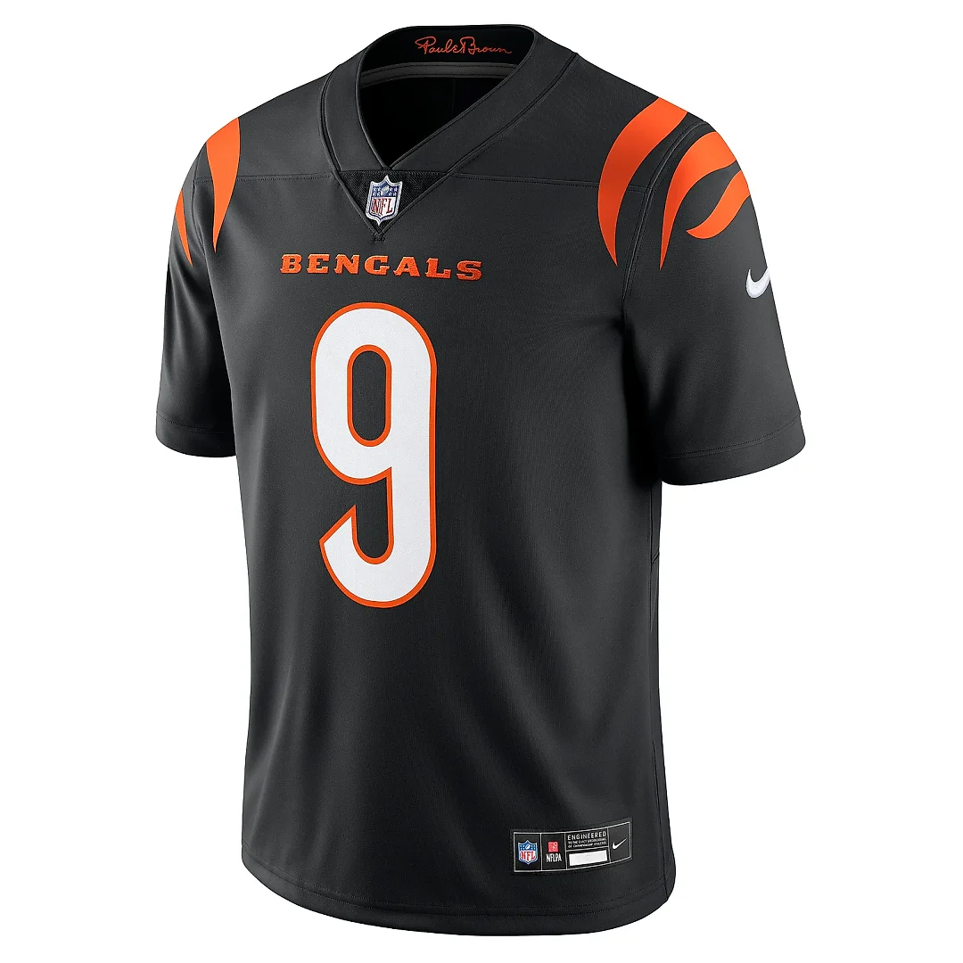 Zennovawear Men's Cincinnati Bengals Joe Burrow Black Vapor Untouchable Limited Jersey