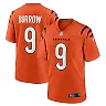 Zennovawear Men's Cincinnati Bengals Joe Burrow Orange Alternate Game Jersey