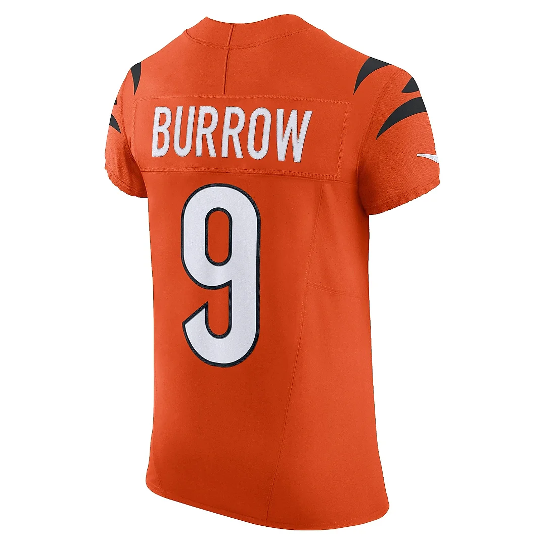Zennovawear Men's Cincinnati Bengals Joe Burrow Orange Vapor F.U.S.E. Elite Jersey