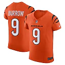 Zennovawear Men's Cincinnati Bengals Joe Burrow Orange Vapor F.U.S.E. Elite Jersey
