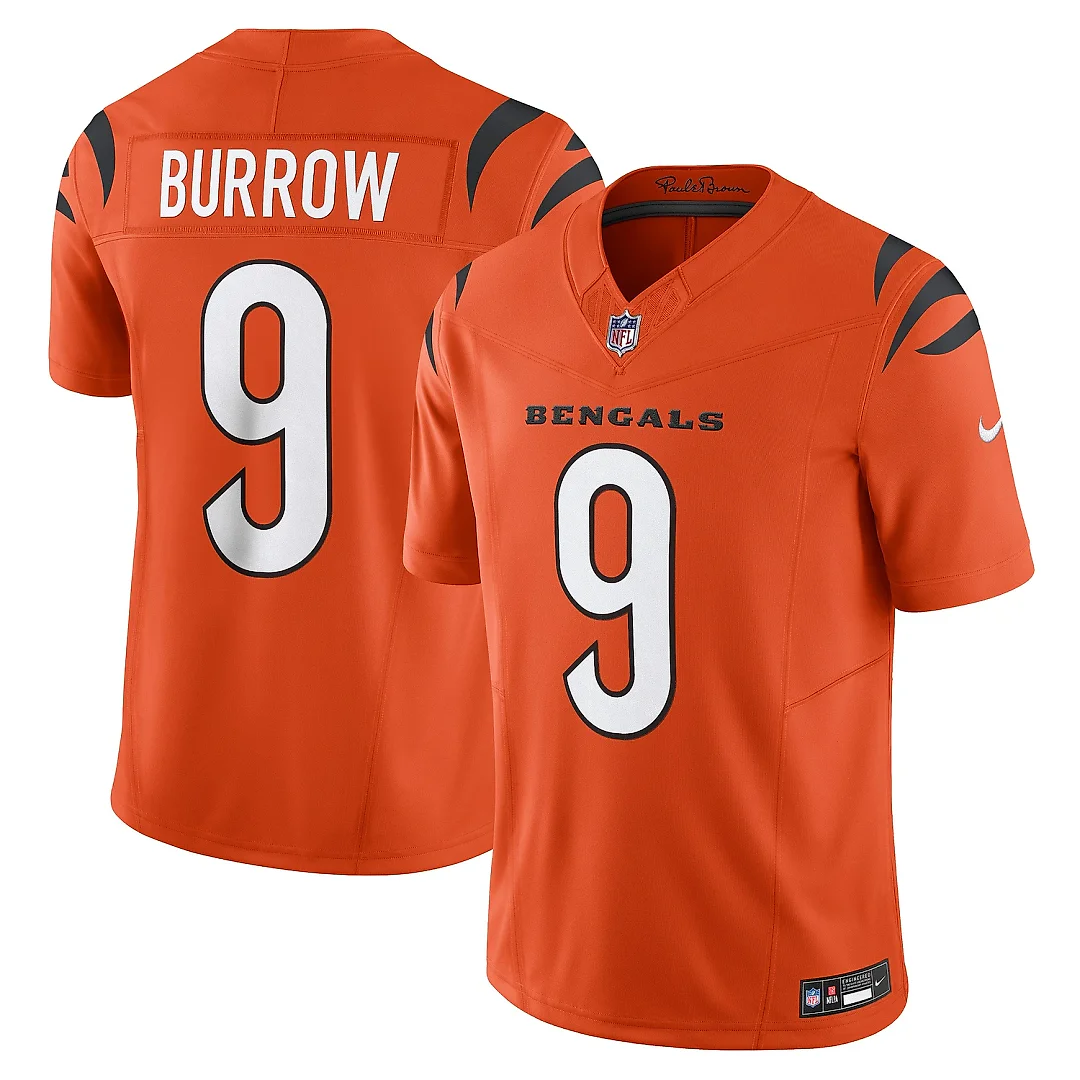 Zennovawear Men's Cincinnati Bengals Joe Burrow Orange Vapor F.U.S.E. Limited Jersey