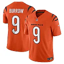 Zennovawear Men's Cincinnati Bengals Joe Burrow Orange Vapor F.U.S.E. Limited Jersey