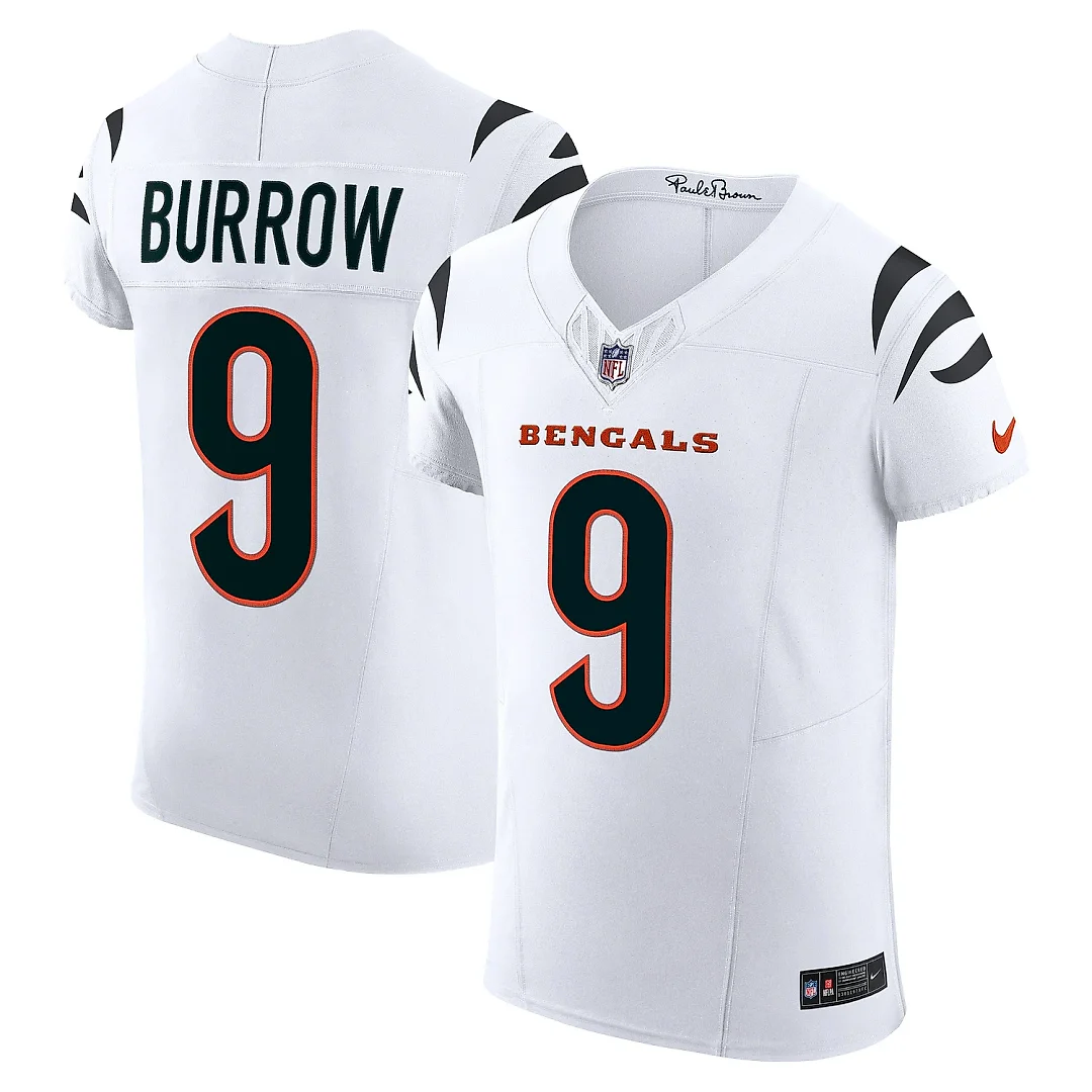 Zennovawear Men's Cincinnati Bengals Joe Burrow White Vapor F.U.S.E. Elite Jersey