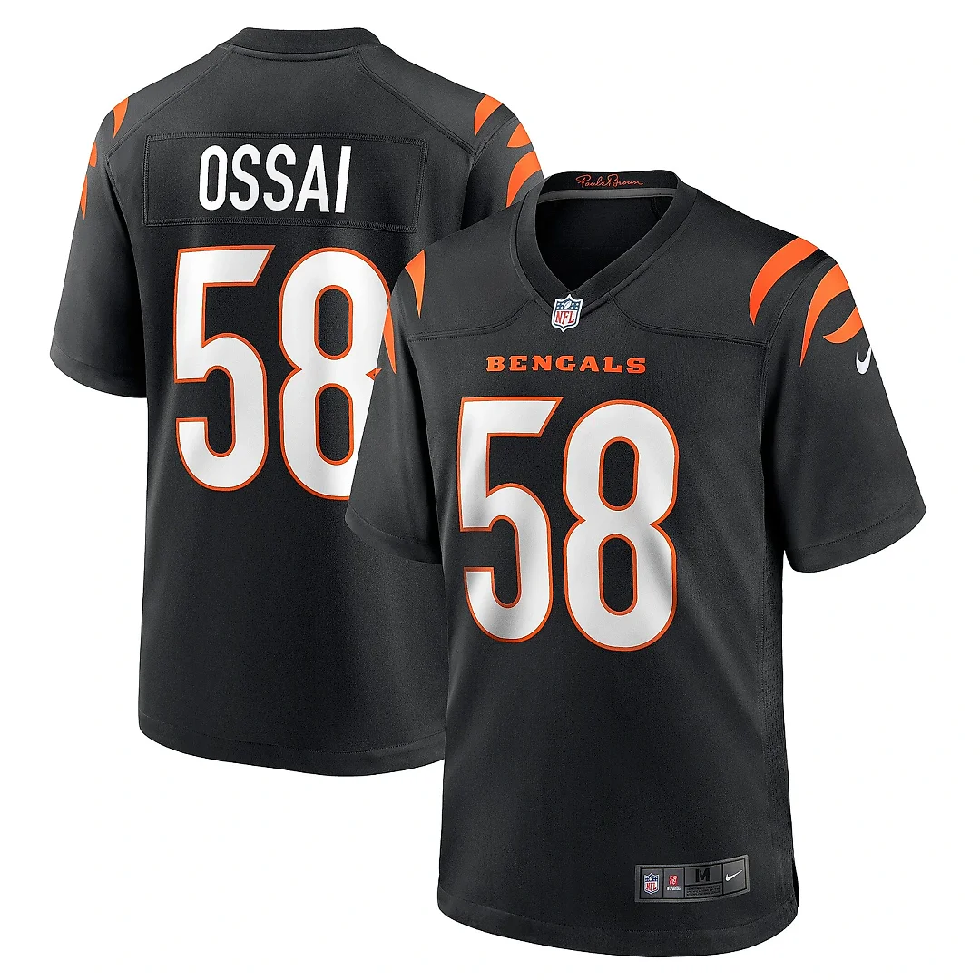 Zennovawear Men's Cincinnati Bengals Joseph Ossai Black Game Jersey