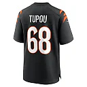 Zennovawear Men's Cincinnati Bengals Josh Tupou Black Game Player Jersey