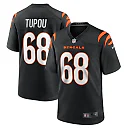 Zennovawear Men's Cincinnati Bengals Josh Tupou Black Game Player Jersey