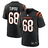 Zennovawear Men's Cincinnati Bengals Josh Tupou Black Game Player Jersey