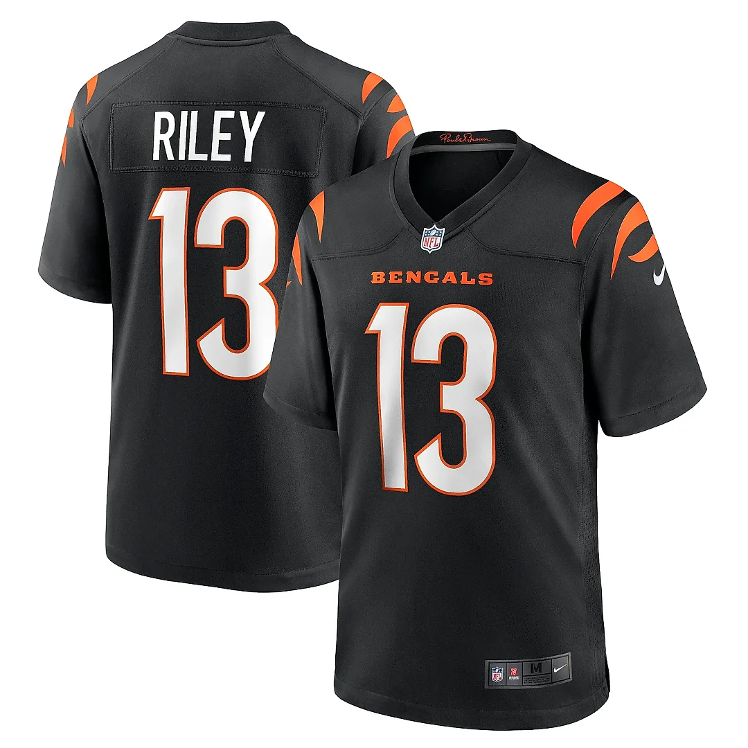 Zennovawear Men's Cincinnati Bengals Ken Riley Black Retired Player Game Jersey
