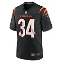 Zennovawear Men's Cincinnati Bengals Khalil Herbert Black Game Jersey