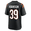 Zennovawear Men's Cincinnati Bengals Lance Robinson Black Game Jersey