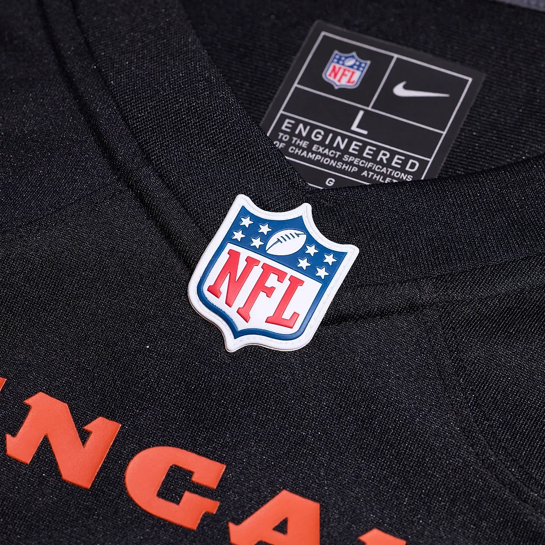 Zennovawear Men's Cincinnati Bengals Maema Njongmeta Black Game Jersey