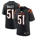 Zennovawear Men's Cincinnati Bengals Markus Bailey Black Game Jersey