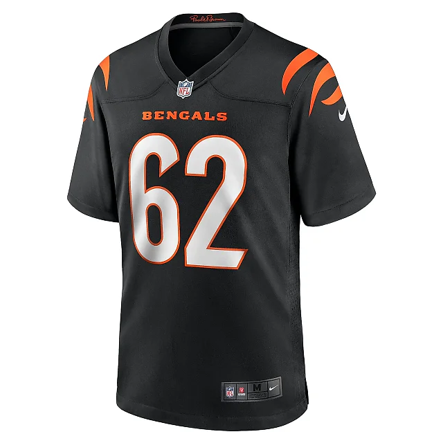 Zennovawear Men's Cincinnati Bengals Matt Lee Black Game Jersey