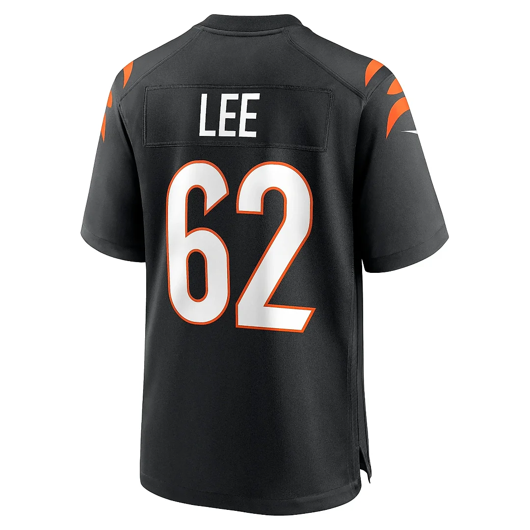 Zennovawear Men's Cincinnati Bengals Matt Lee Black Game Jersey