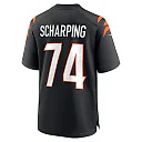 Zennovawear Men's Cincinnati Bengals Max Scharping Black Game Player Jersey