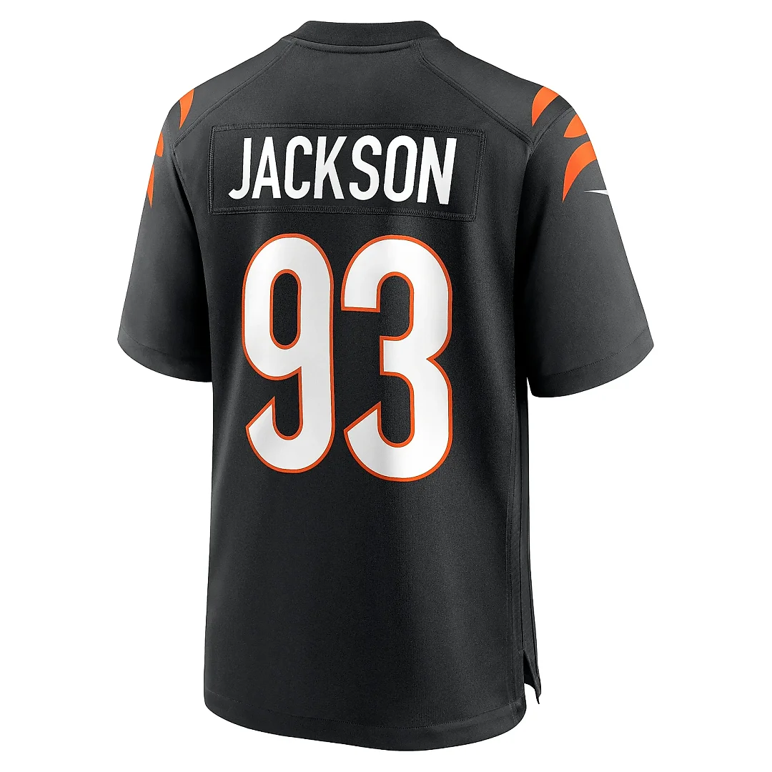 Zennovawear Men's Cincinnati Bengals McKinnley Jackson Black Game Jersey
