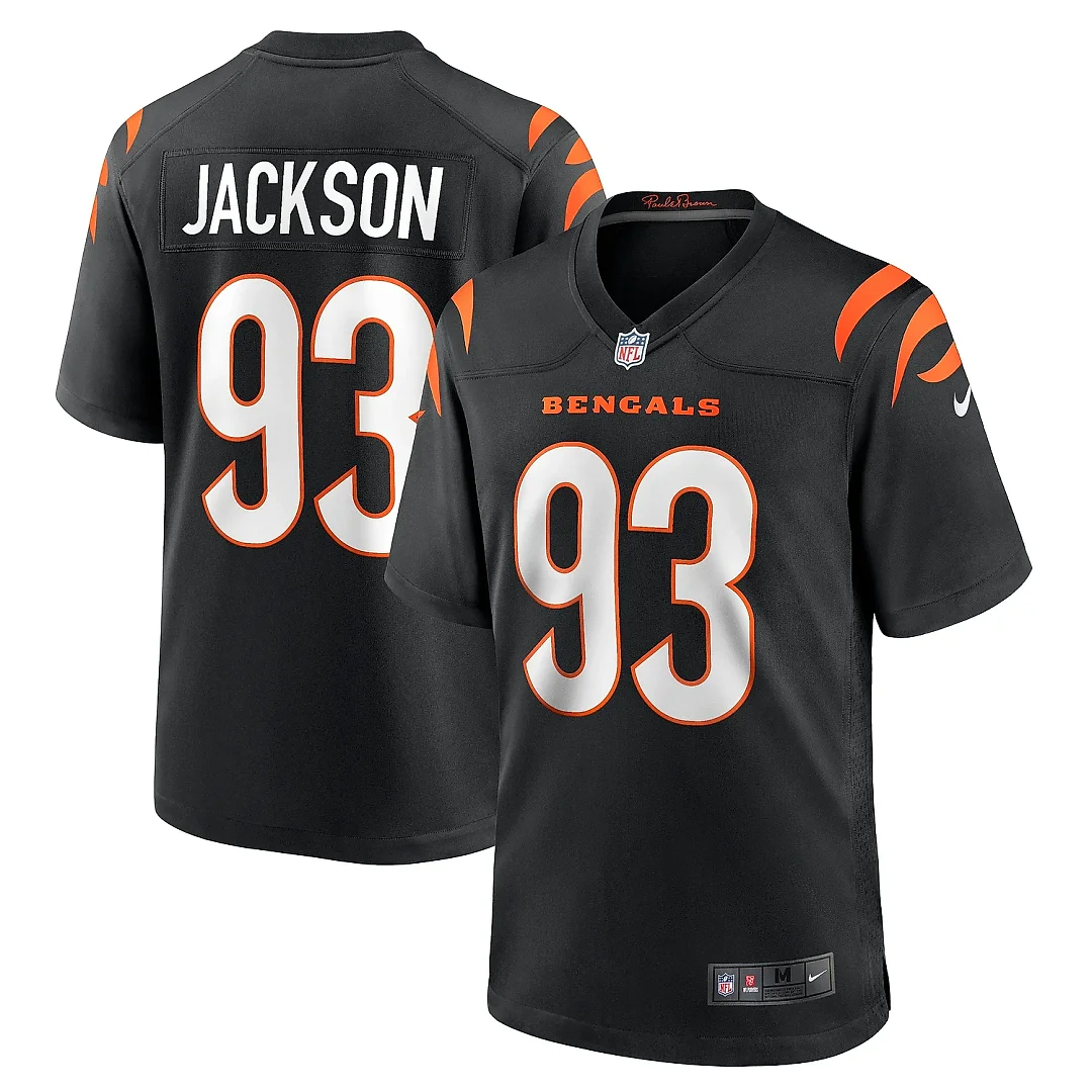 Zennovawear Men's Cincinnati Bengals McKinnley Jackson Black Game Jersey