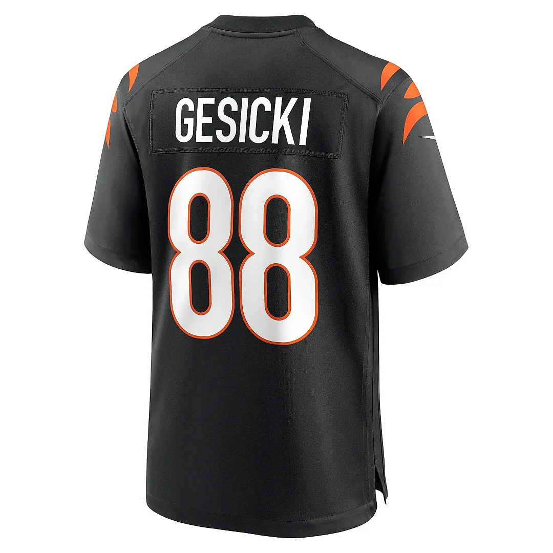 Zennovawear Men's Cincinnati Bengals Mike Gesicki Black Game Jersey
