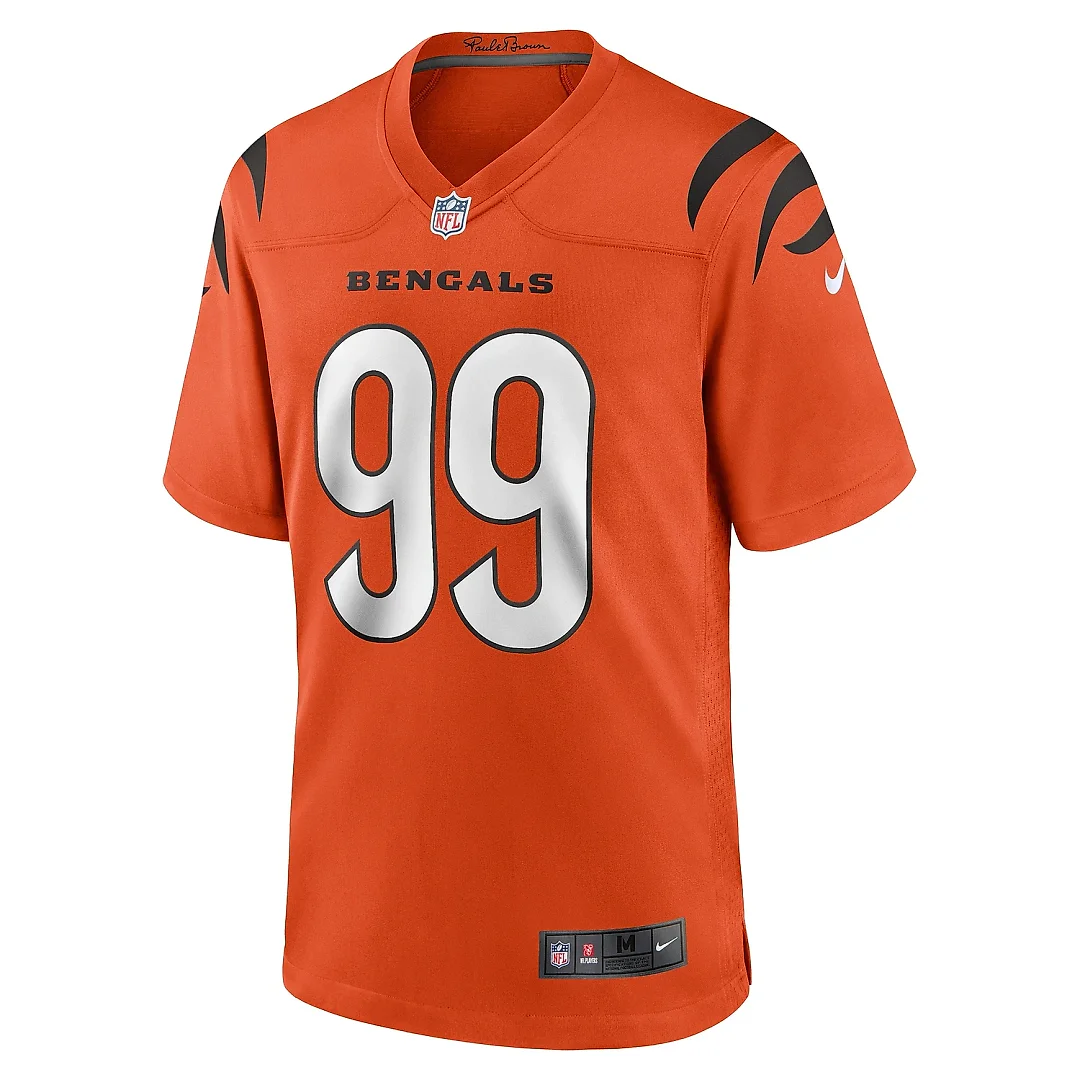 Zennovawear Men's Cincinnati Bengals Myles Murphy Orange Team Game Jersey