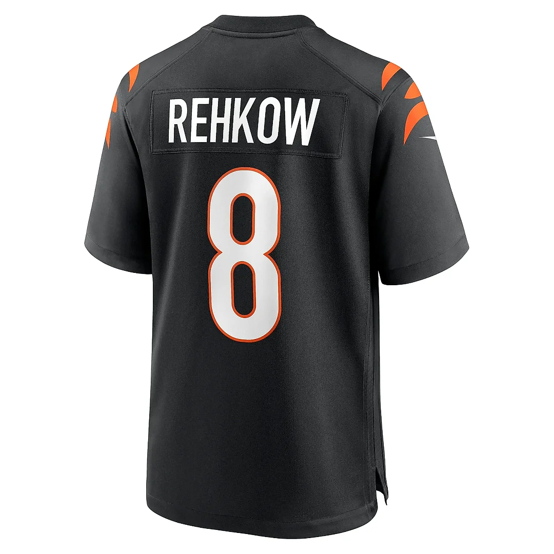 Zennovawear Men's Cincinnati Bengals Ryan Rehkow Black Game Jersey