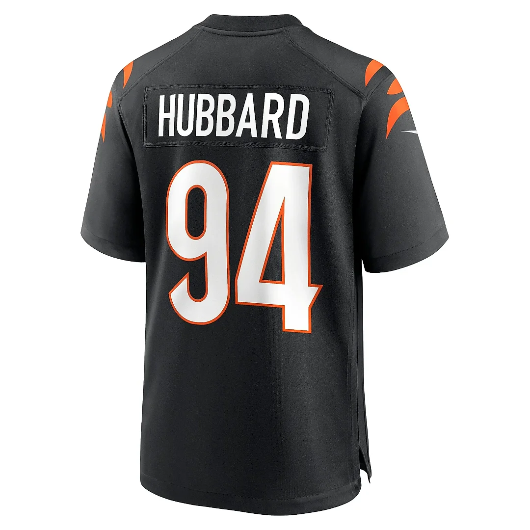 Zennovawear Men's Cincinnati Bengals Sam Hubbard Black Game Jersey