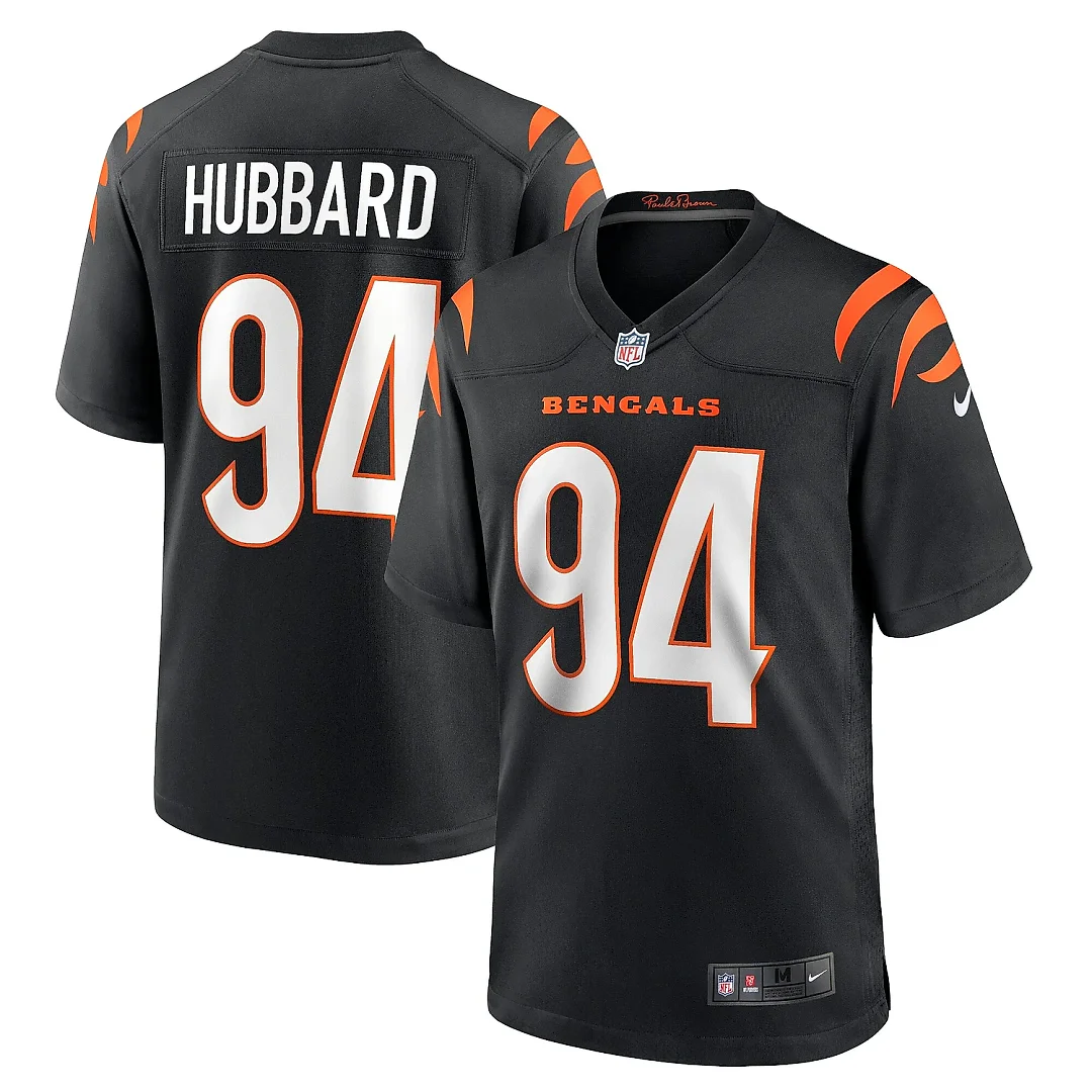 Zennovawear Men's Cincinnati Bengals Sam Hubbard Black Player Game Jersey