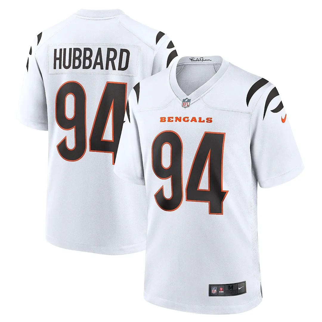 Zennovawear Men's Cincinnati Bengals Sam Hubbard White Game Jersey