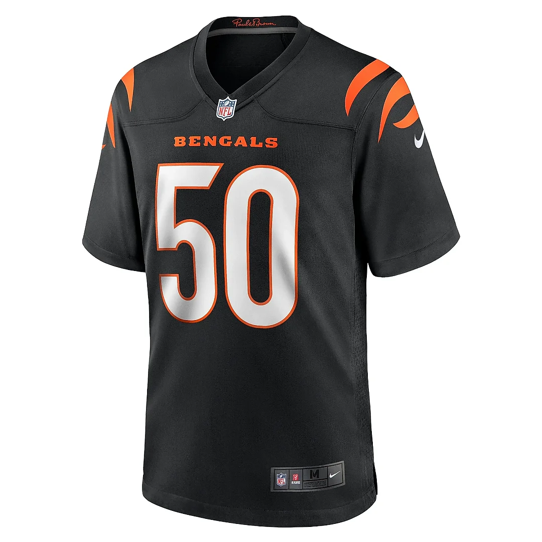 Zennovawear Men's Cincinnati Bengals Shaka Heyward Black Team Game Jersey