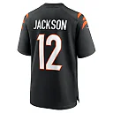 Zennovawear Men's Cincinnati Bengals Shedrick Jackson Black Team Game Jersey