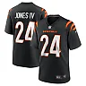 Zennovawear Men's Cincinnati Bengals Sidney Jones Black Game Jersey