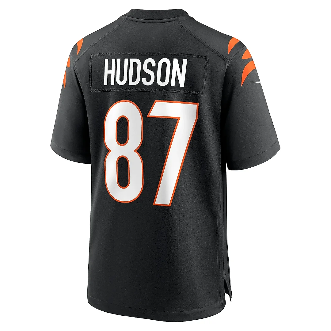 Zennovawear Men's Cincinnati Bengals Tanner Hudson Black Home Game Player Jersey