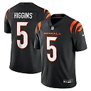 Zennovawear Men's Cincinnati Bengals Tee Higgins Black Vapor Untouchable Limited Jersey