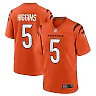 Zennovawear Men's Cincinnati Bengals Tee Higgins Orange Alternate Game Player Jersey