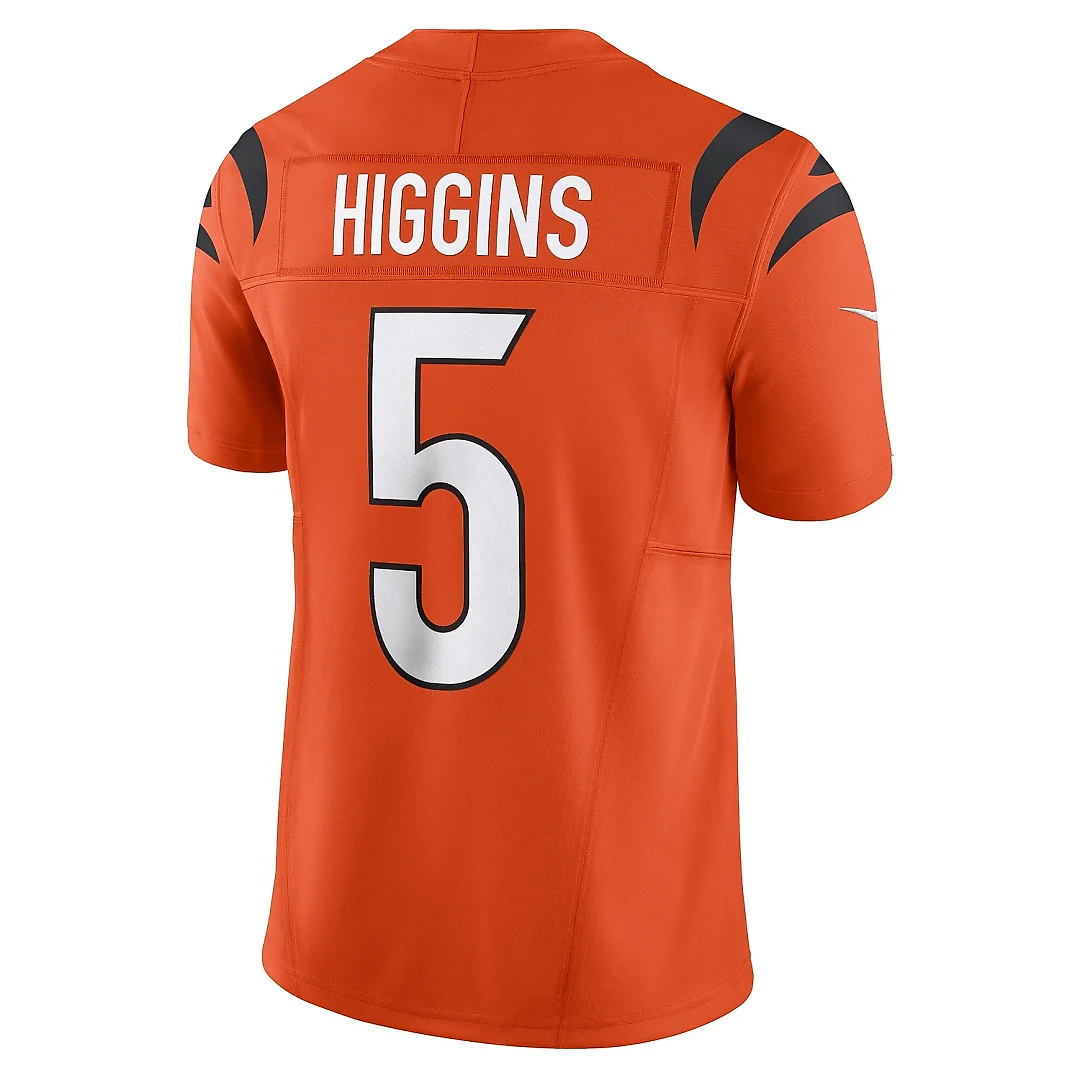 Zennovawear Men's Cincinnati Bengals Tee Higgins Orange Vapor F.U.S.E. Limited Jersey