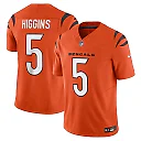 Zennovawear Men's Cincinnati Bengals Tee Higgins Orange Vapor F.U.S.E. Limited Jersey
