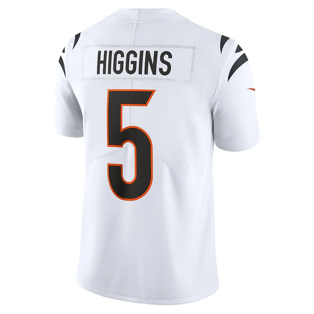 Zennovawear Men's Cincinnati Bengals Tee Higgins White Vapor Untouchable Limited Jersey