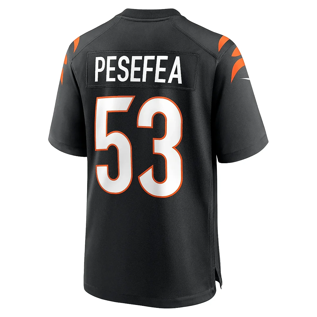 Zennovawear Men's Cincinnati Bengals TJ Pesefea Black Team Game Jersey