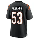 Zennovawear Men's Cincinnati Bengals TJ Pesefea Black Team Game Jersey